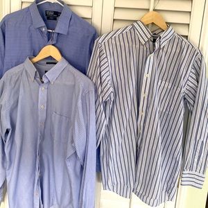 Men’s dress shirt bundle 3shirts for $10. All excellent condition